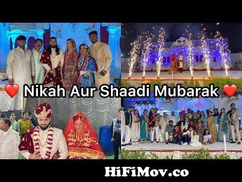 Alhamdulillah Nikah Aur Shaadi Mubarak Ho | Dulha And Dulhan Face Reveal |  Bidaai Mai Sab Emotional from dulha Watch Video 