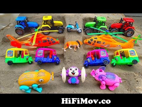 gadi wala cartoon | toy helicopter ka video | JCB & auto & tractor 87  dollar investment Total 12 from হেলিকপ্টার Watch Video 