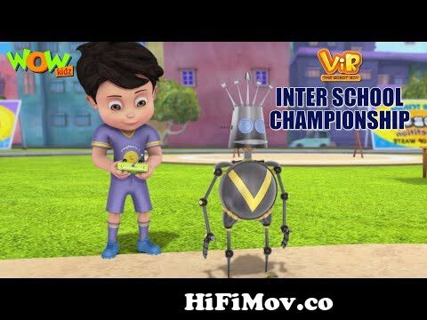 Vir The Robot Boy New Episodes | Football Match | Hindi Cartoon Kahani |  Wow Kidz from vir the robot boy all hindi carton Watch Video 