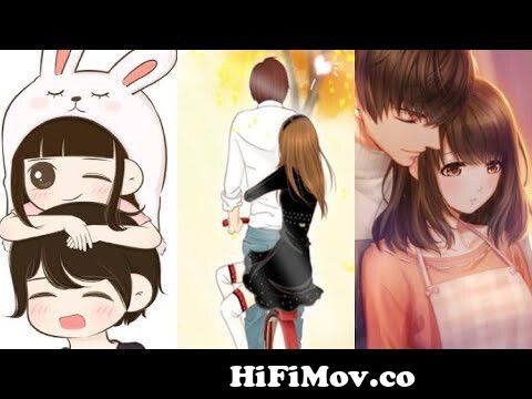 Cute and romantic cartoon couple DP's for lovers 💏🥰get this pics through  the link 👇👇👇 from কাঠুনের ছবি Watch Video 