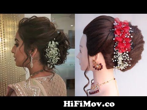 Simple French Bun Hairstyle Step By Step - YouTube