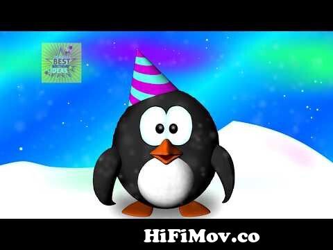 Happy Birthday Penguin Dance - Funny Penguin Birthday Song from gal birthday  song jake krishna mahabharat episode 43 Watch Video 