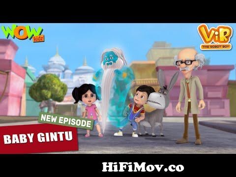 Vir The Robot Boy New Episodes | Baby Gintu Part - 2 | Hindi Cartoon Kahani  | Wow Kidz | #spot from chota chintu bada Watch Video 