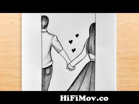 Boy and girl drawings | Pictures with a pencil for sketching
