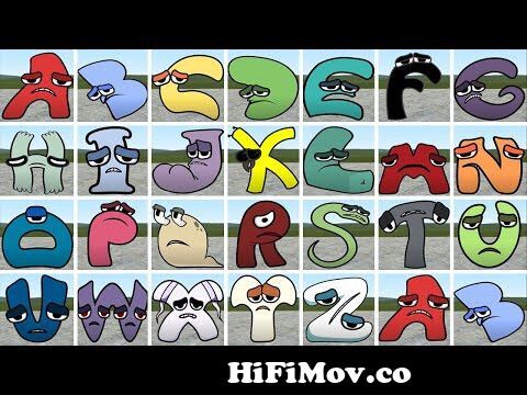 Alphabet Lore But Everyone Is SAD Versions (Full Version A-Z) in Garry's  Mod from az sad Watch Video 