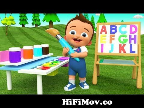 Alphabets & Colors for Children to Learn with Baby Draw ABC on Board 3D Kids  Toddler Educational from abcd 3d Watch Video 