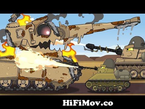 Flamethrower tank vs the devouring monster. Cartoons about tanks from  homeanimations en español Watch Video 