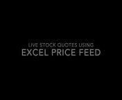 Excel Price Feed