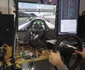 Testing the OpenFFBoard with TMC4671 based motor driver on medium/low power in assetto corsa.nAll buttons on the Thrustmaster wheel work, parameters still have to be tuned.