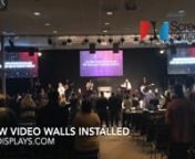 Church LED Video Wall Installation San Diegonhttps://www.ssidisplays.com/church-video-wallsnnnLife Christian Church in San Diego was looking for the right upgrade solution to their church video wall displays in the main sanctuary. They had projection screens up for years and they needed to be renovated or replaced.nnnWe worked with them to design and install two high definition suspended video walls for their sanctuary. We also added a center laser projection screen to compliment the LED Video W