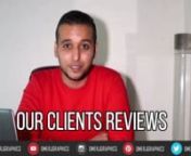 In this video is Our Clients Review About Our Works, we provide the best work in our clientsnnOur Clients Review About Our Works &#124; Wael LSD &#124; OMER J GRAPHICS &#124; OMER J STUDIOnnContact for your: Logo Design, Logo Animation, Typography Logo, Typography Video, Motion Graphics, Audio Visualizer, Banner Design, Social Banner Design, Business Card Design, Leaflet Design, Promo Video, Music Lyrics Video: https://goo.gl/TQv2i8nn--------------------------------------------------------------------------nnC
