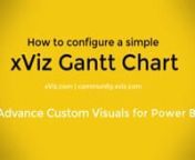 xViz Gantt Chart Configuration - a Step by Step Guide from xviz