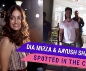Aayush Sharma and Dia Mirza were recently spotted in the city. Aayush was blessed with a baby girl a few days ago and he was seen visiting his dear wife Arpita and princess at a hospital while Dia Mirza looked gorgeous in her new look as she was papped post a salon session. Check out the video for more.
