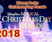 The Newly Named Disney Parks Magical Christmas Day Parade is Jordan Fisher and Sarah Hyland host from Walt Disney World with Jesse Palmer at Disneyland.Musical performance take place all over Walt Disney World Resort with some parade coverage from Disneyland.We get a sneak peek at Mary Poppins Returns along with Holiday Greetings from Disney’s Alania Resort in Hawaii.Bob Iger gives us an introduction to the upcoming Star Wars Galaxy’s Edge comping in 2019 to Disneyland and Walt Disney
