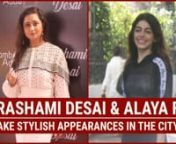 Bigg Boss 13 contestant Rashami Desai was spotted at an event in the city. Rashami wore a gorgeous white lace dress with fringe detailing. The Dil se Dil takk actress was all smiles as she posed for some pictures in front of the paps. Jawaani Jaaneman actress Alaya Furniturewala was also spotted in the city returning from gym. She wore a fitted crop top and leggings to the gym. Watch for more!