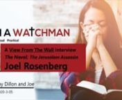 A View from the Wall with Joel RosenbergnnA new novel from best-selling author Joel Rosenberg portrays an intriguing story set against the backdrop of the recent Middle East Peace Plan. What do we need to know about the current events taking place in the epicenter around Jerusalem today?nnJoel C. Rosenberg (www.joelrosenberg.com) is a New York Times best-selling author of novels and non-fiction books, with nearly 5 million copies sold. His latest novel follows a new Middle East Peace Plan, along