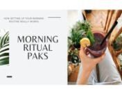 Welcome to Morning Ritual PaksnnLearn about our 3 morning ritual paks we offer to help support your healthy lifestyle.nnEach pak comes in a monthly supply with 28 nutrient rich breakfast meals and energy support throughout the day.nnThe isagenix products selected in each pak are designed to help move your body from acidity to alkalinity through your morning routine .nn⭐️The Result ⭐️ nnReduced cravingsnMore natural energynFat loss (if you have fat to loss)nBetter sleepnBalanced hormonesn