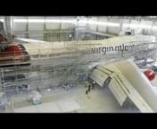 This is a time lapse video of a Boeing 747 being repainted with its new livery, designed by johnson banks. It takes 13 days. This video was made for Virgin Atlantic by Vivid Photo Visual.