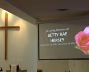 In Memory of Betty Rae Hersey nSeptember 29, 1950 - November 17, 2019nnBetty grew up in Peaceful Valley, a neighbourhood in Spokane, Washington near the Spokane River. She was an active member of Campfire Girls and Salem Lutheran Church. At age 14, Betty started working at the Spokane Library and then became the first copy girl at the Spokane Review newspaper. Betty graduated from Lewis and Clark High School in 1969 and then earned a bachelor’s degree in Education from Eastern Washington Unive