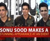 Sonu Sood was captured in the frame at an event. He opted for a black jacket and trousers paired with black shoes. He worked in my big fils likeJodhaa Akbar, Shootout at Wadala, Happy New Year, and Simmba.