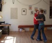 Carina Moeller practices with Carlos Escolar after a tango lesson.
