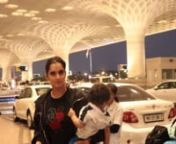 SANIYA MIRZA SPOTTED AT AIRPORTMP4 from saniya mirza ¦