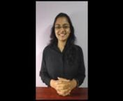 Video essay as part of the graduate school application by Bhavana Balakrishna Rao for Masters in Business Analytics at McCombs School of Business, University of Texas, Austin.nnVideo Essay - Imagine that you are at a job interview after completing the MSBA. Give a one- to two-minute argument for why you are the best person to hire. Begin with a description of the job that you are applying for and then use your undergraduate training, your MSBA experience, and any relevant work experience you hav