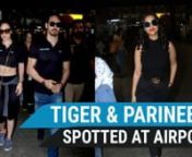 Tiger Shroff and Krishna Shroff gave us major sibling goals as they were spotted at the airport together. They were seen twinning in black. They wore similar t-shirts and paired their outfits with sunglasses. Parineeti Chopra was also seen at the airport in an all-black outfit which consisted of a black tee and bottoms with a stylish belt.