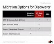 http://www.kpipartners.com/watch-support-for-oracle-discoverer-is-ending … Premier support for Oracle Discoverer is ending in June 2014 and if you&#39;re feeling the pressure to migrate to another solution, you&#39;re not alone. Moving to Oracle Business Intelligence and Oracle BI Applications, Oracle&#39;s newest flagship platform for business intelligence and decision support, is a decision facing many Discoverer customers.nnJoin team members from Oracle and KPI Partners for this virtual event that help