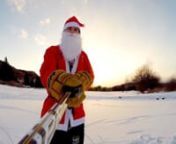 Shot 100% on the HD HERO3+® camera from ‪http://GoPro.com.nnGet in the holiday spirit and watch Santa school some naughty kids in pond hockey.nnMusic Courtesy of ExtremeMusicnhttp://extrememusic.com
