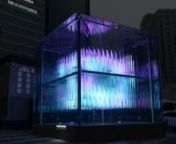 Brilliant Cube is a kinetic 3D matrix, comprised of 576 clear LED poles moving up and down. The dimension is 6M X 6M X 6M. It is located at Gangnam station crossroads, one of the most crowded spots in Seoul being a new landmark of Gangnam.nnWith the theme of