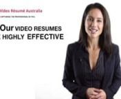 Welcome to Video Resume AustraliannWould you like that competitive advantage when it comes to getting noticed in the employment market ?nnAre you tired of sending resume after resume with no reply?nnAre you hoping to get noticed in a position that is highly competitive but you just need something different to stand out from the crowd ?nnVideo resumes do exactly that and are becoming the hottest new trend in the employment market as they show everything a piece of paper simply cant.n nVideo resum