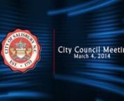 City of SalisburynNorth CarolinanCOUNCIL MEETING AGENDAnMarch 4, 2014 - 4:00 p.m.nn 1. Call to order.nn 2. Invocation to be given by Councilmember Kennedy.nn 3. Pledge of Allegiance.nn 4. Recognition of visitors present.nn 5. Mayor to proclaim the following observance:nPROFESSIONAL SOCIAL WORK MONTHnMarch 2014nn 6. Council to consider the CONSENT AGENDA:n(a) Approve Minutes of the Regular Meeting of February 18, 2014 and the Special Meeting of February 20, 2014.n(b) Adopt a Budget ORDINANCE amen