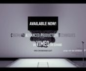 This is the trailer for Cinema4d Advanced Production Techniques available as digital download on Vimeo on demand.