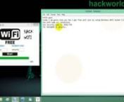 This video shows how to hack a Wireless WiFi network and find the password with this Wireless Hacker 2.2.nDownload: http://bit.ly/1rlkMHc