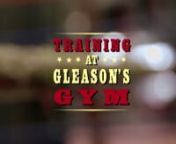 Gleason&#39;s Gym is the oldest boxing gym in the United States. It is located at Dumbo in the Brooklyn area facing Wall Street.nnLike New York itself, the gym is a place where races and cultures meet, and people from the most diverse backgrounds and ages come together to work out.nn