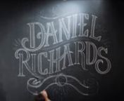 A large-scale chalk installation for Daniel Richards, a stationery &amp; fine gift rep group based out of Atlanta, GA.nSee the rest of the installations here: http://www.behance.net/gallery/Daniel-Richards-Chalk-Lettering-Installation/6764397nnMusic:nBicycle Waltz (Goodbye Kumiko) / CC BY-NC-SA 3.0