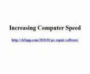 http://vk3app.com/2010/01/pc-repair-software/ nnAs time goes by, computers often lose their computing speed. Computers get slowed by full hard drives, viruses, malware, adware and other malicious programs that may be hidden from view or not discovered until it&#39;s too late. Decreased computer speed is the first sign of potential trouble and pc diagnostic softwareand pc repair softwarecan be a saving grace. Not only does it find potential problems that may lead to computer crashes, but it is good f