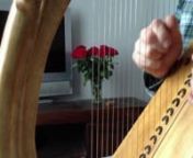 [This was recorded just a day or two after fitting the strings and played by a non harper with fingertips and not nails]nThis is my version of the Queen Mary Harp. made of Limewood and Sycamore Strung in Sterling Silver and Yellow Brass,This is my first full sized wire strung harp and It has been a steep leaning curve upon which I hope to build upon in the future.nMy website has a page about these harps and I plan to make and affer instruments for sale, for more info see:.nhttp://www.michaeljk