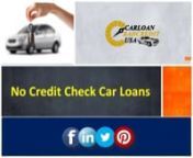 Looking for auto loan no credit check? Get instant approval for car finance no credit check with no deposit. Get qualified for guaranteed approval of bad credit car loans no credit check with our easy and safe financing application. Get guaranteed car financing no credit check at http://www.carloanbadcreditusa.com/no-credit-check-car-loans.php or Get FREE Auto Loan Quote @ carloanbadcreditusa.com/apply-now.php