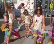 Dreaming of summer: confetti shower in the streets of Williamsburg. nnSnow is falling now, but I still remember hot summer weekends in my neighborhood and sigh. So I made an animation from four pictures Daniel took of me with his phone, some months ago. When summer gives you confetti, you have to throw it. Right!? Exactly. So I made two versions, a loop and an animation with camera movement using Photoshop and After Effects. Yeah, that was fun!nnUnfortunately I can not upload a gif to vimeo. So