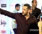 Salman Khan is clicked here at the Filmfare Awards 2016 red carpet. The Bhaijaan of Bollywood is nominated in the Best Actor category for his much appreciated movie Bajrangi Bhaijaan. He will have tough competition from other biggies such as Ranveer Singh, Ranbir Kapoor, Amitabh Bachchan and Shah Rukh Khan. Do you think Salman will walk away with the big award tonight? Lets wait and watch. nSalman spoke to the media collected there and said that he was looking forward to having a good time. He w