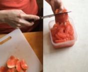Every wondered how to dig into a grapefruit without having to literally dig into it? So much fruit goes to waste and it&#39;s such a shame! *weeps softly*nWeep no more. Here&#39;s a quick, easy method for enjoying this gorgeous fruit without the nuisance of a mess or that nasty bitter peel. Enjoy!