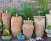 These fountains can be turned into tall glazed planters by removing the tops, or can be used for disappearing water features.The pots come with brass nozzles, plastic tubes and removable closed tops specialize for fountains. These glazed fountains are good for indoor or outdoor garden. Made in Vietnam with frost-proof clay.nnContact:nJohn NguyennAddress: 3913 Vinalopo Dr.Austin, TX 78738, U.S.AnEmail: John@ttpottery.comnTel: (512)584 1802 nWebsite: http://ttpottery.com
