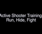 Civilian Active Shooter Training: Run, Hide, Fight from run hide fight