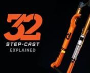 Starting at 2.98 pounds, the 32 Step-Cast (SC) fork is our lightest cross-country fork ever.nnOptimized for 100 mm of travel, the Step-Cast lower leg design and narrow crown spacing save weight while the 32 mm upper tubes maintain FOX ride quality.