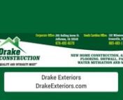 http://www.DrakeExteriors.com - A+ rating with the Better Business Bureau. Georgia and South Carolina Roofing Contractors, Contractor - Flat Roof, Hail Repair, Windows - Vinyl, Windows, Windows &amp; Doors - Installation &amp; Service, Windows - Installation &amp; Service, Siding Contractors, Contractor - Tile Roofing, Contractor - Metal Roofing, Commercial Roofing, Deck - Repair, Painting Contractors, Gutters &amp; Downspouts .nnDrake Exteriors website: http://www.DrakeExteriors.comnnDrake Exte