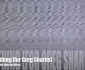 Nothing [for Greg Sharits] from razor blades