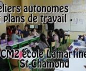 Classe de CM2 Alain Makinadjian école publique Lamartine Saint-Chamond.