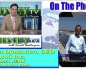 On MoneyTV with Donald Baillargeon, Tom Djokovic talks about solar carports sales success.